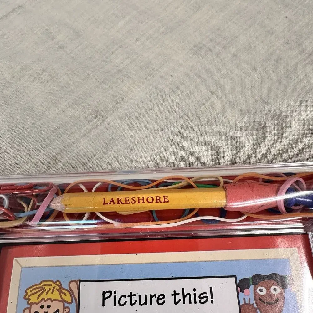 LAKESHORE Learning 1994 Photo Frame 3 1/2 X 5 Push Pins Paperclips Teachers